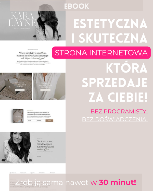 Ebook: Estetyczna i skuteczna strona internetowa, która sprzedaje za Ciebie! Bez programowania!